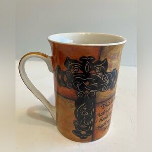 Kent Pottery Mug Cup Gift Cross Inspirational Psalm 118:24 Scripture No Lid